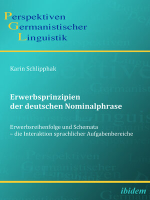 cover image of Erwerbsprinzipien der deutschen Nominalphrase